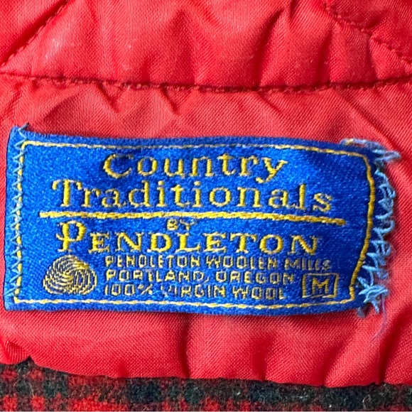 Pendleton Vintage Field Shirt 70s Country Traditionals M Matheson Red Ta… - Picture 4 of 7